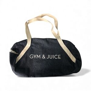 PRIVATE PARTY Black and Cream Gym & Juice Bag